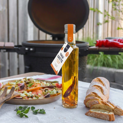 Préparation pour vinaigrette piment & orange | Bouteille cadeau | Recette maison relevée & ensoleillée